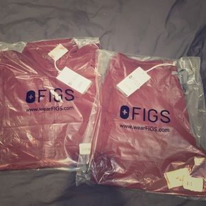 FIGS SCRUBS BURGUNDY SET